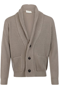 FILIPPO DE LAURENTIIS - Beige Chunky Shawl Neck Wool Cardigan CS3MLT WM71 925