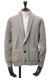 FILIPPO DE LAURENTIIS - Beige Chunky Shawl Neck Wool Cardigan CS3MLT WM71 925