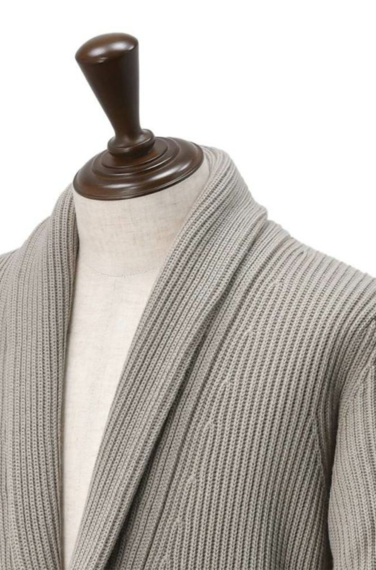 FILIPPO DE LAURENTIIS - Beige Chunky Shawl Neck Wool Cardigan CS3MLT WM71 925