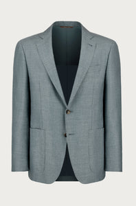 CANALI - KEI Blazer In Linen, Silk And Wool in Light Green 13275-CU05013-801