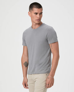 PAIGE - CASH Crew Neck Tee In DAWN GREY M689E12-6776