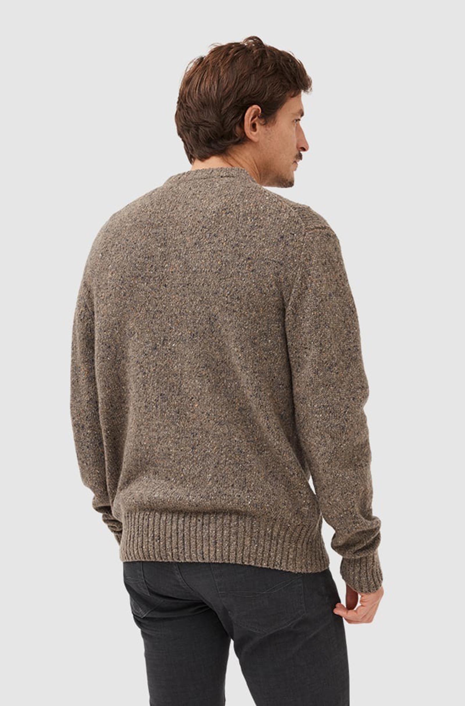 RODD & GUNN - COX ROAD Crew Neck Knit in Gravel 008556-02