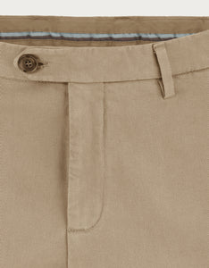 CANALI - Chinos In Garment-Dyed Light Brown Twill Cotton Stretch D91697-PT00417-715