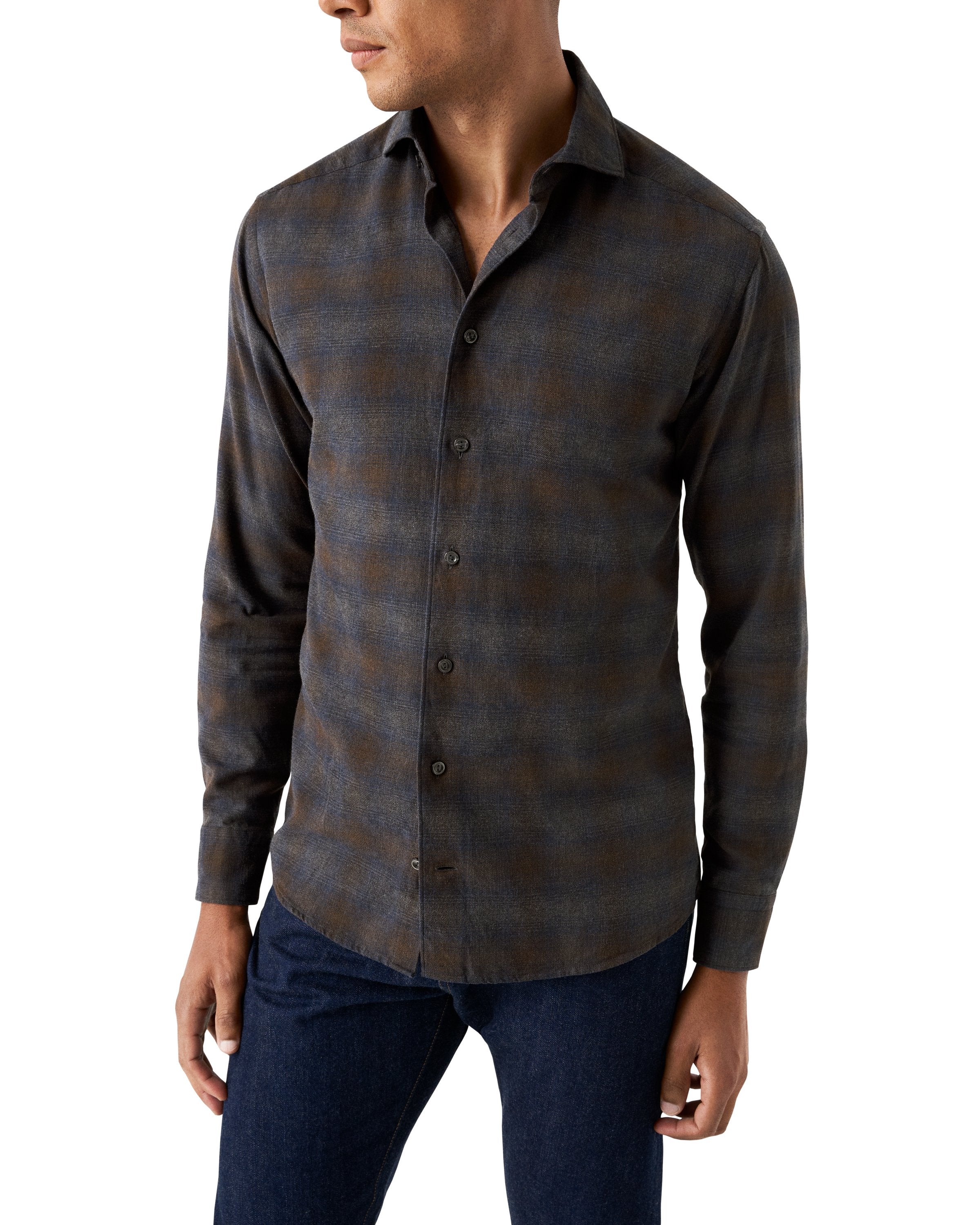 ETON - CONTEMPORARY FIT Checked Flannel Shirt 10001242828