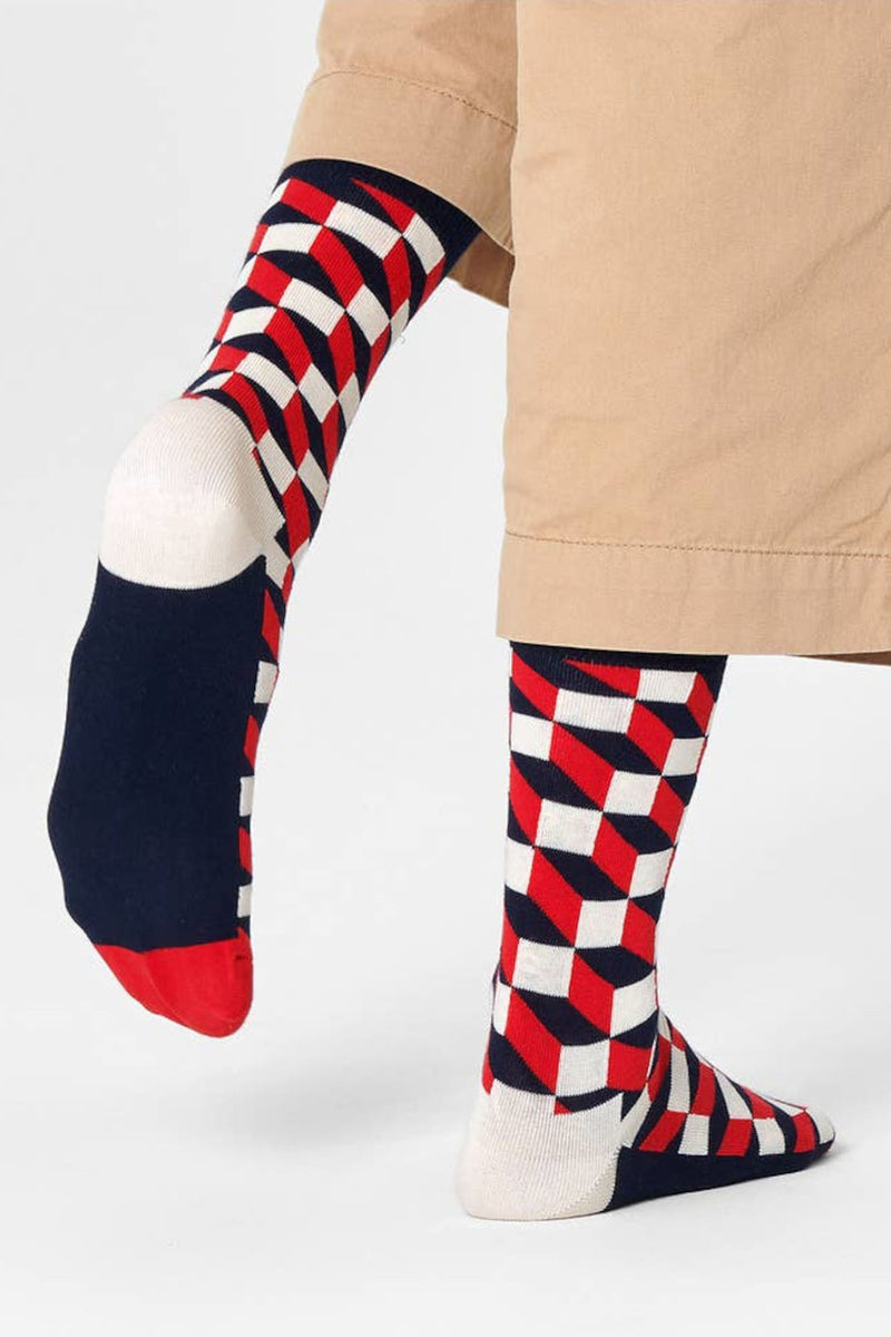 HAPPY SOCKS - FILLED OPTIC Socks FIO01-6550 – Harveys Menswear