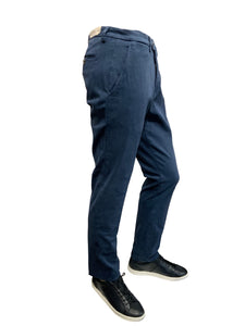 BRIGLIA 1949 - French Blue Slim Leg Stretch Cotton Chinos BG62 324152 091