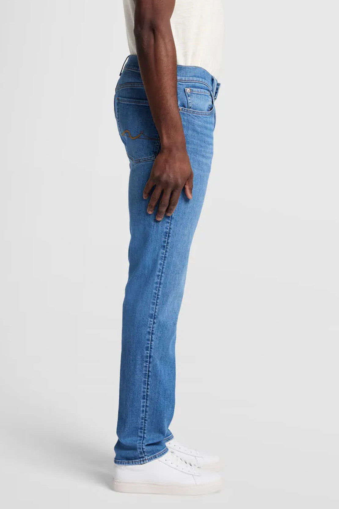 7 FOR ALL MANKIND - SLIMMY Stretch Tek Page Up Jeans in Light Blue JSMSC120TU