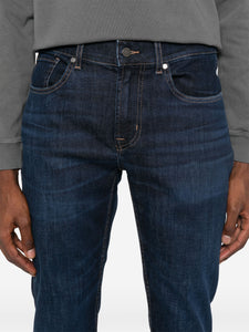 7 FOR ALL MANKIND - SLIMMY TAPERED Luxe Performance Maestro Dark Blue Jeans JSMXB800MR