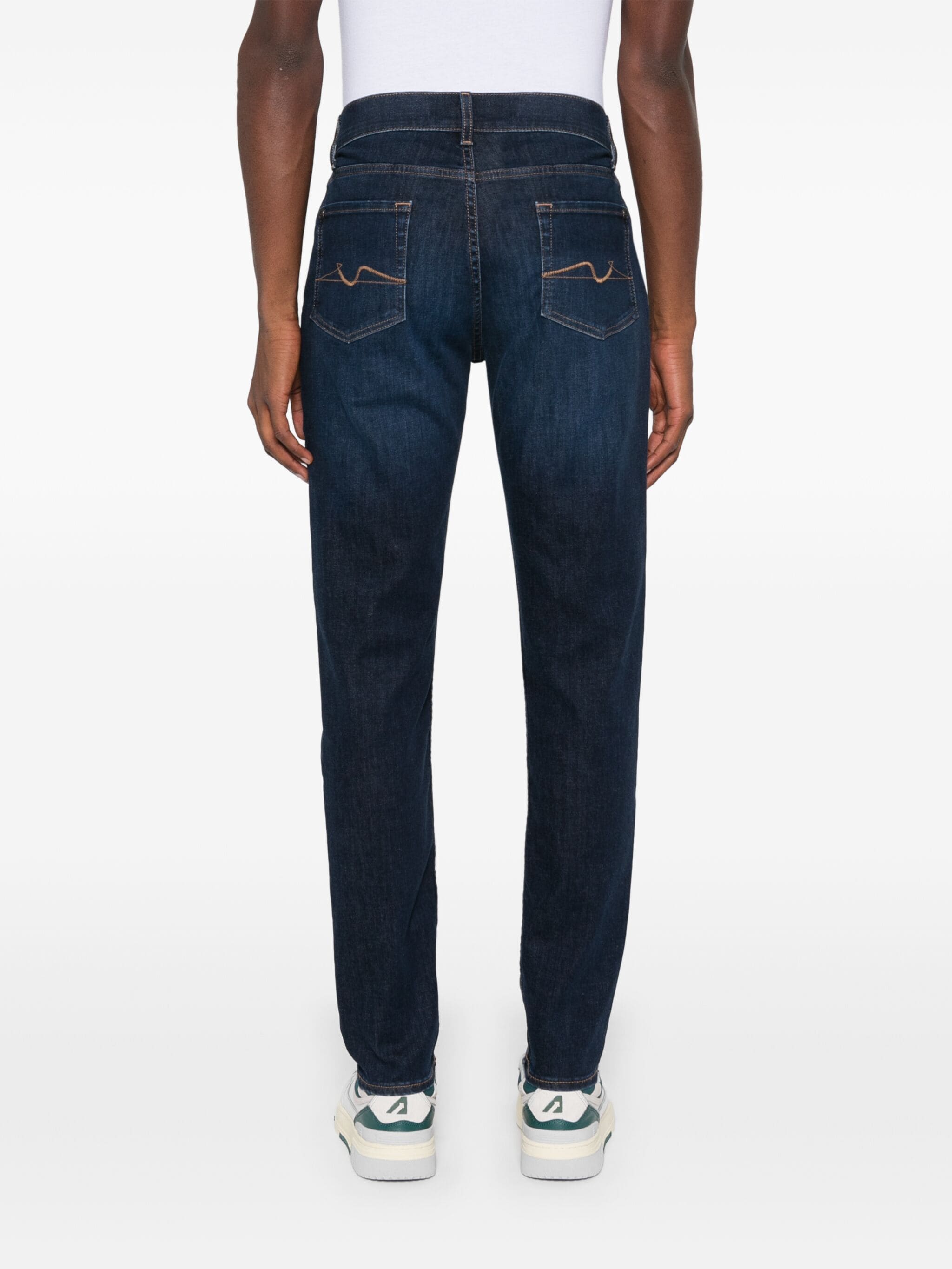 7 FOR ALL MANKIND - SLIMMY TAPERED Luxe Performance Maestro Dark Blue Jeans JSMXB800MR