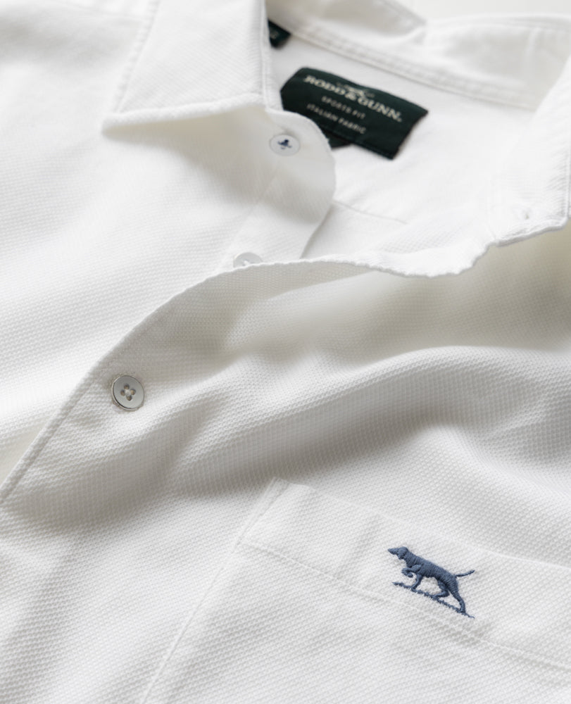 RODD & GUNN - AIRTEX Sports Fit Short Sleeve Shirt In BLANC White LP6480
