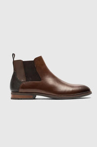 RODD & GUNN - LYTTLETON Teak Brown Leather Chelsea Boot 009032-02