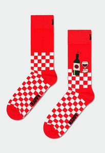 HAPPY SOCKS - Wine and Dine Socks in Red - P001503