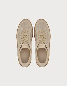 CANALI - Nuvola Trainers In Sand Knit With Embroidered Details 491215-RE01109-710