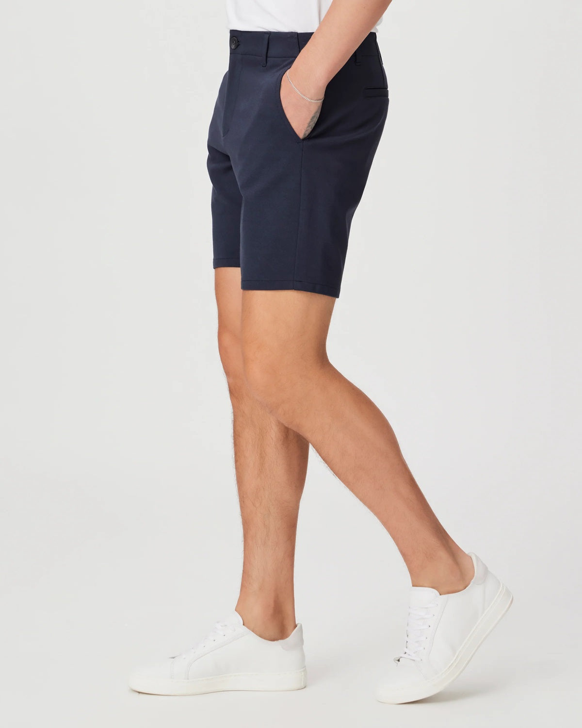 PAIGE - RICKSON Tailored Shorts In Stretch Fabric in Deep Anchor Blue M205374-6781