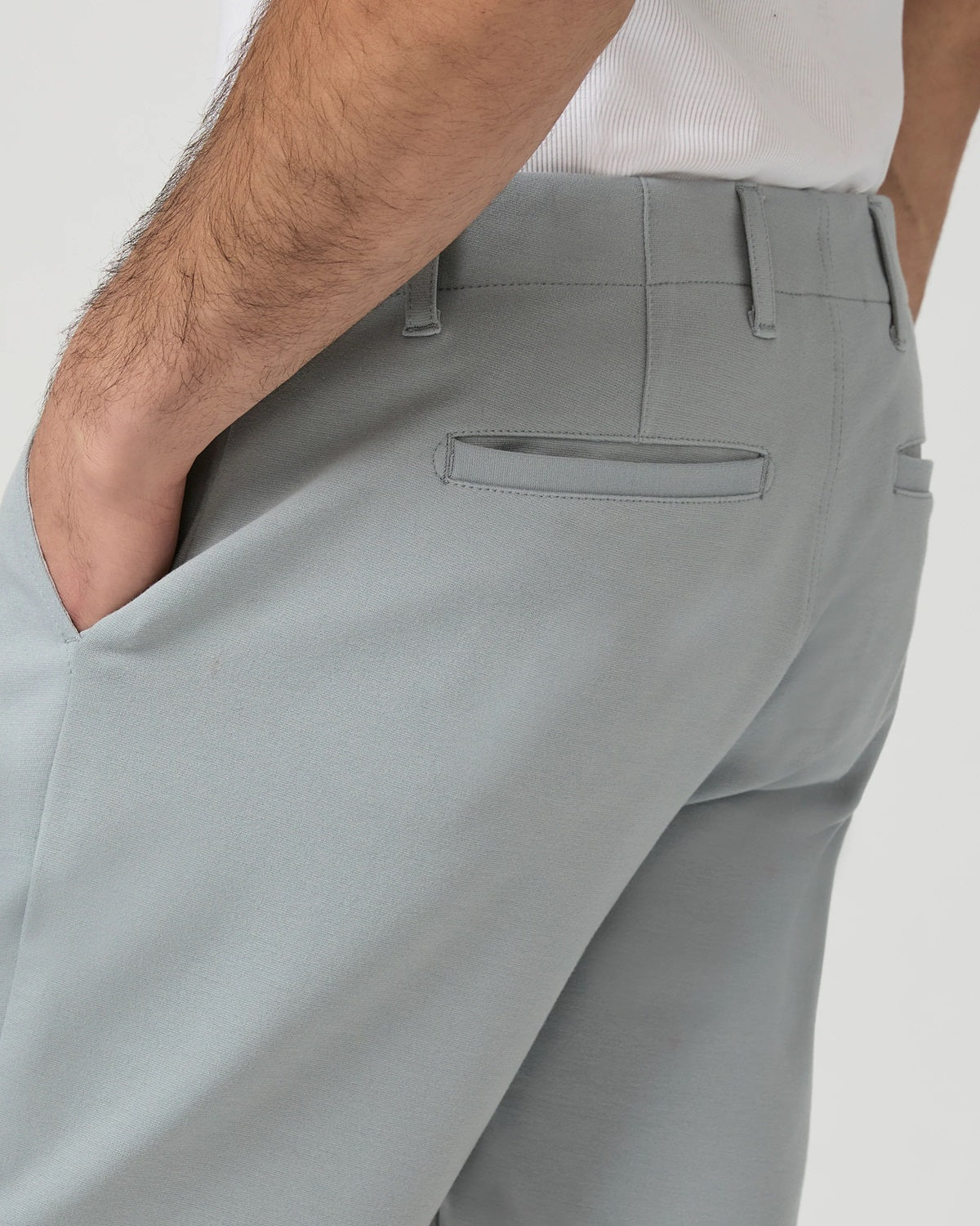 PAIGE - RICKSON Tailored Shorts In Stretch Fabric in Deep Moon Shadow Grey M205374-C157