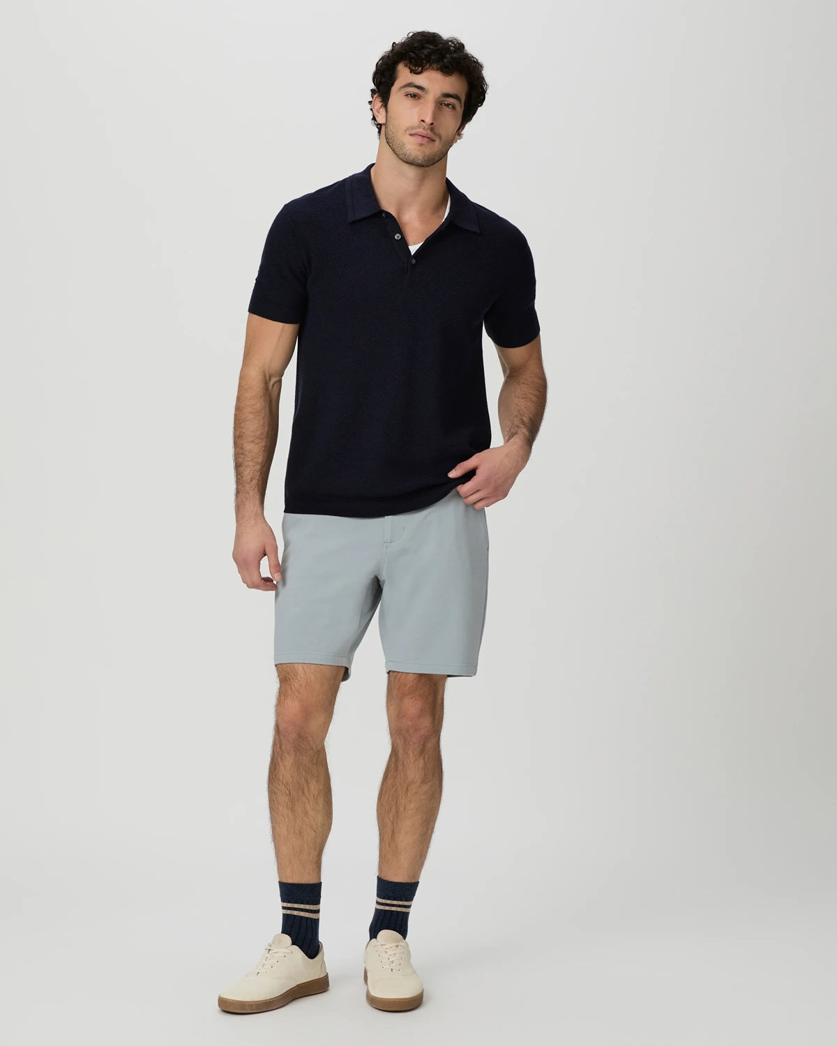 PAIGE - RICKSON Tailored Shorts In Stretch Fabric in Deep Moon Shadow Grey M205374-C157