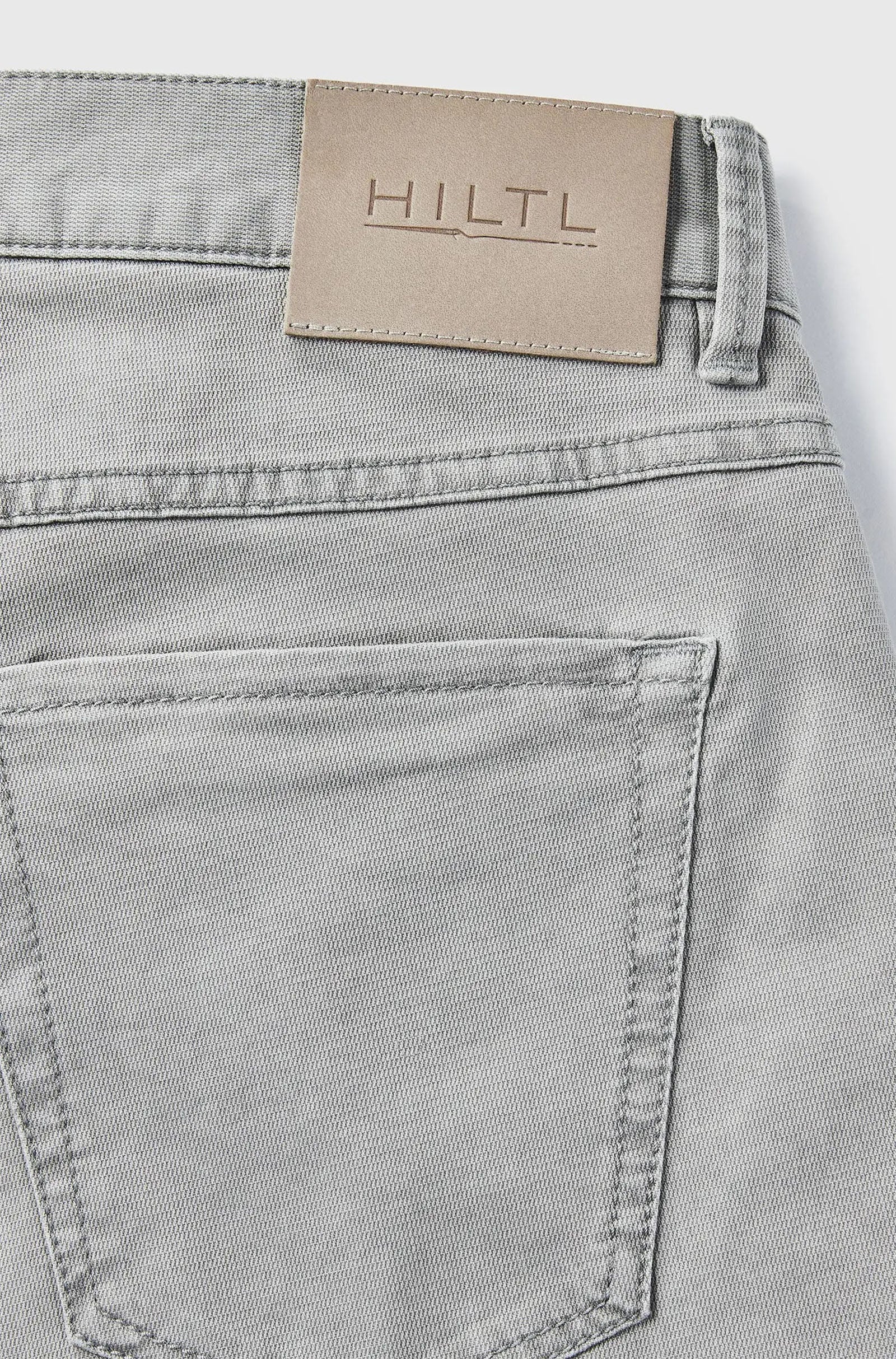 HILTL - TERRENCE 5 Pocket Textured Jeans in Light Grey 70590/41280 12