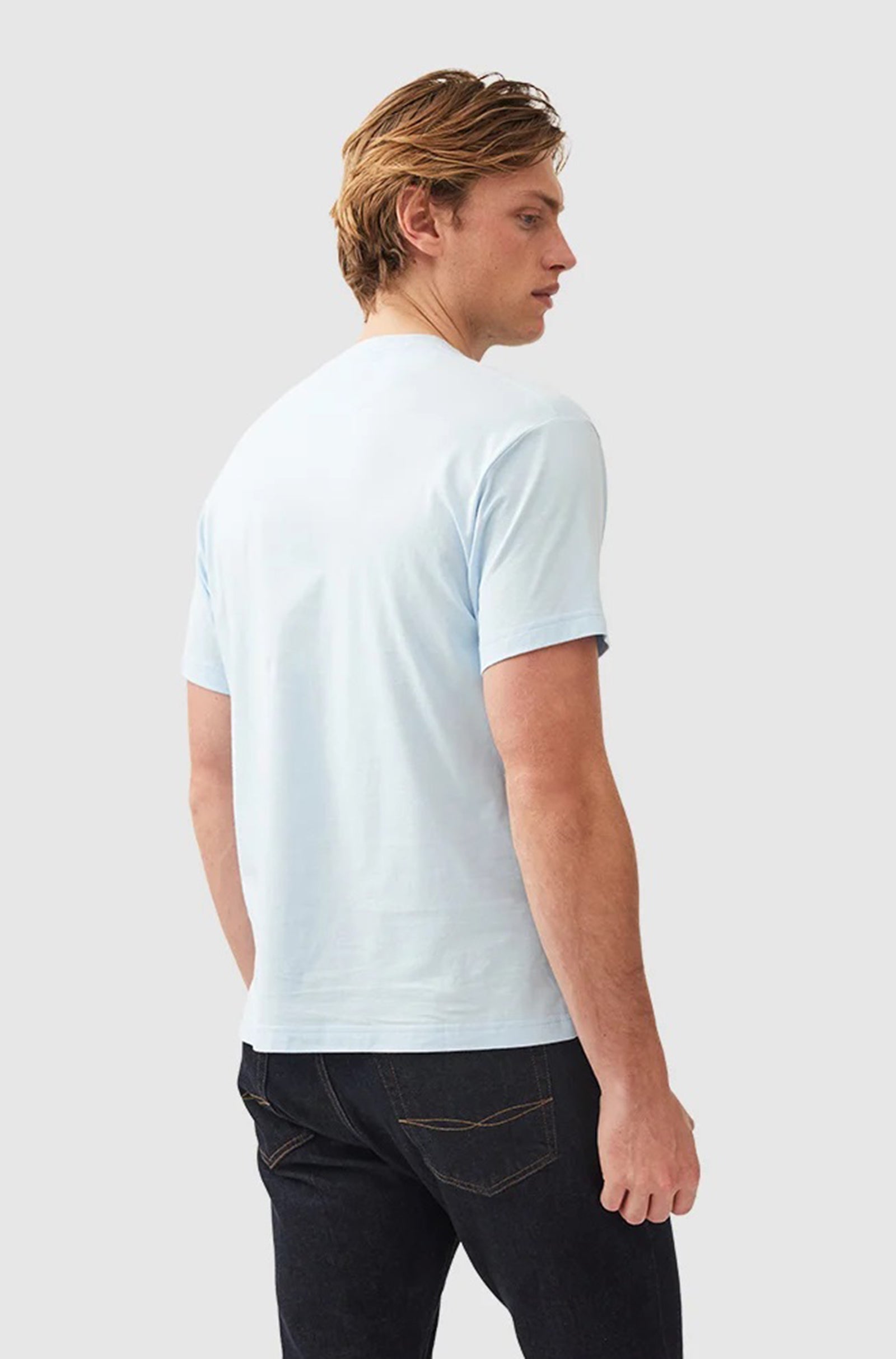 RODD & GUNN - THE GUNN T-SHIRT in Ice Blue 004120-37