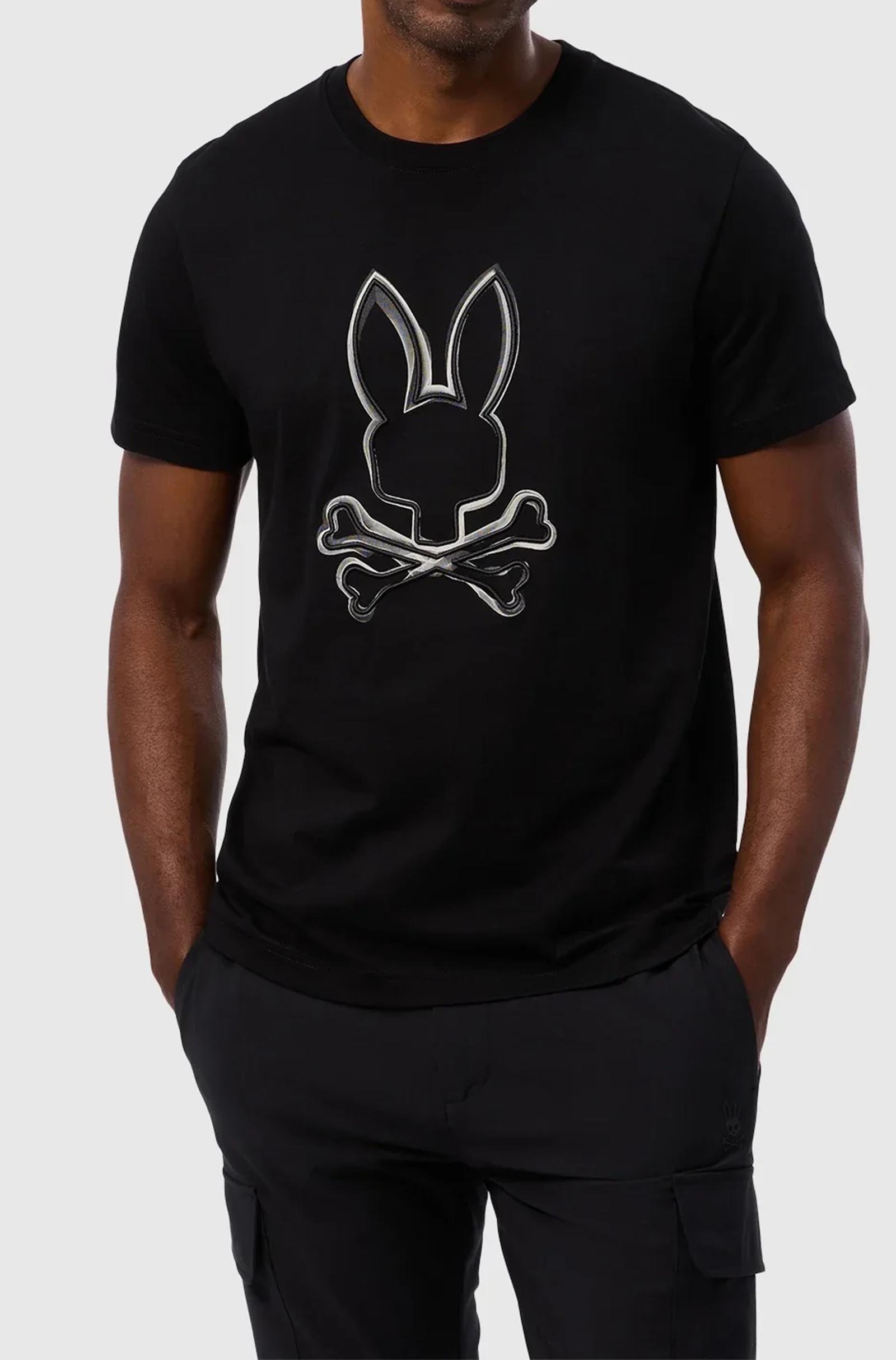 PSYCHO BUNNY - VINCENT Graphic Tee in BLACK