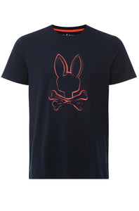 PSYCHO BUNNY - VINCENT Graphic Tee in Navy