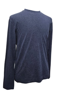 CIRCOLO 1901 - CN4477 Cashmere Touch Long Sleeved T-Shirt In Melange Blue