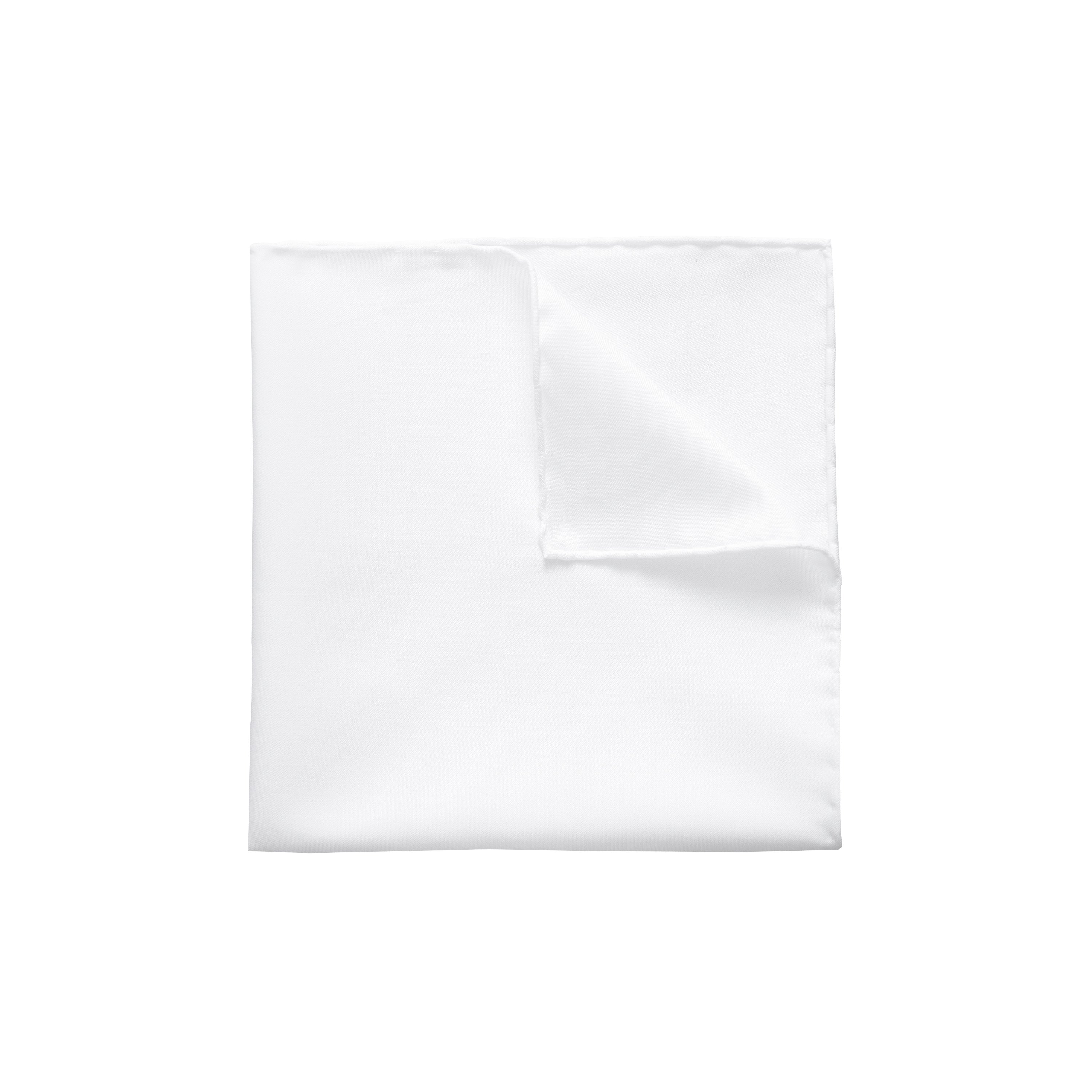 ETON - White Signature Twill Pocket Square A0003156600