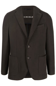 CIRCOLO 1901 Fleece Touch Casual Blazer in Mole Brown CN3580